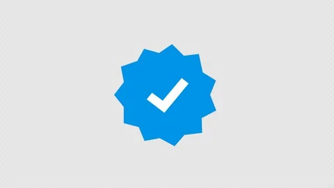 Verify icon in social network. Stock Footage 279888086
