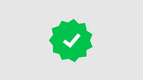 Verify icon in social network. Stock Footage 279890539