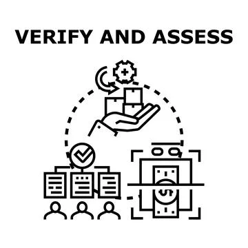 Verifying and assessing business processes for quality management Stock Illustration
