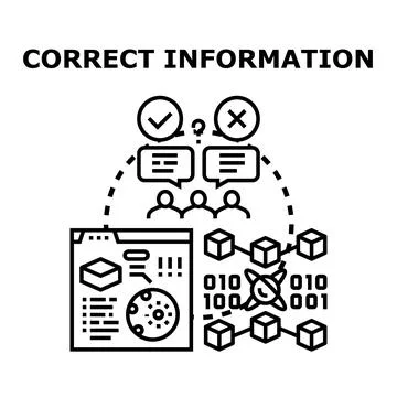 Verifying correct and false information in data analysis イラスト素材