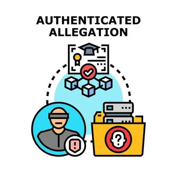 Verifying digital identity and confidential data claims Stock Illustration