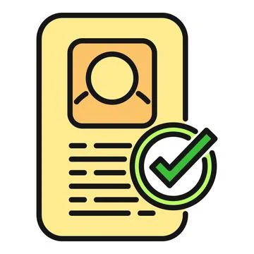 Verifying identity document for secure account access 库存插图