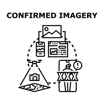 Verifying imagery from drones and online sources Stock Illustration