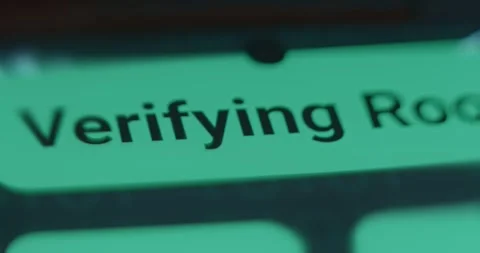 Verifying Root message in hacker style Stock Footage 323366872