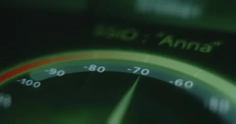 Verifying the Wi Fi strength on smartphone Stock Footage 313425584