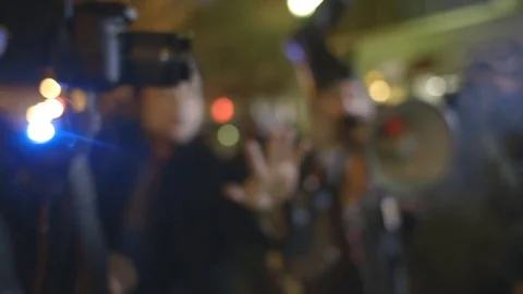 Vermin Supreme- Protesters at Trump's inauguration Stock Footage 127057950