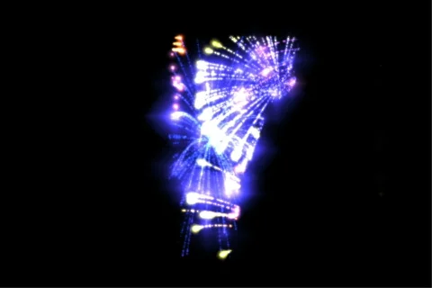 Vermont Fireworks Stock Footage 720789