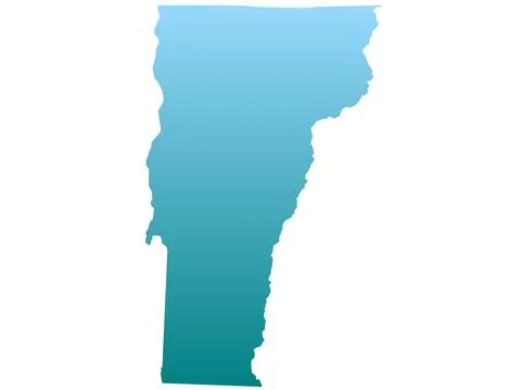 Vermont map isolated on white background. VT map, usa state map Stock Illustration