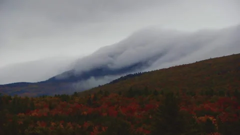 Vermont Mountain Clouds Stock Footage 169666045