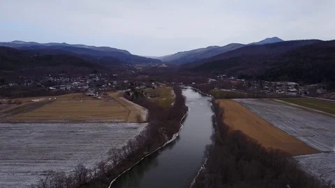 Vermont River Push 스톡 동영상 95564086