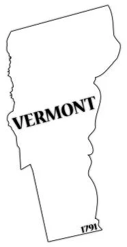 Vermont State and Date Stock Illustration