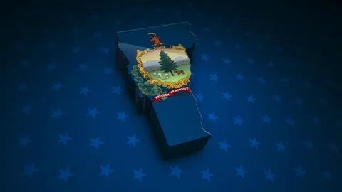 Vermont State Election Background 06 Stock Footage 125350039