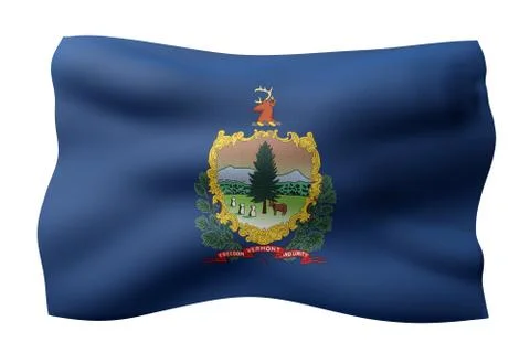 Vermont State flag Stock Illustration