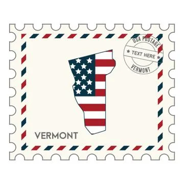 Vermontpostagestamp Stock-Illustration
