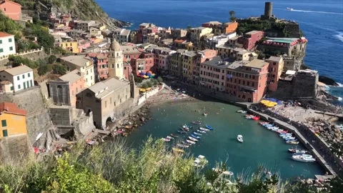 Vernazza Bay Timelapse Stock Footage 150251128