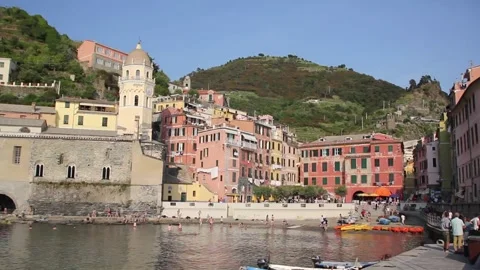 Vernazza, Cinque Terre Stock Footage 136579015