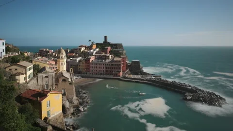Vernazza Cinque Terre Timelapse Video stock 154808087