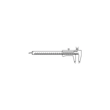 Vernier caliper. flat vector icon Stock Illustration