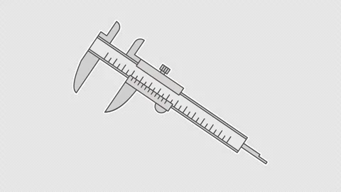Vernier caliper Vídeo Stock 335484550