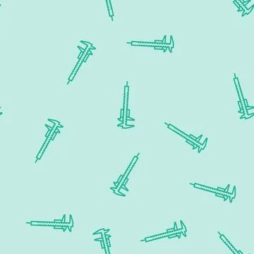 Vernier gauge tool work line seamless pattern Stock Illustration
