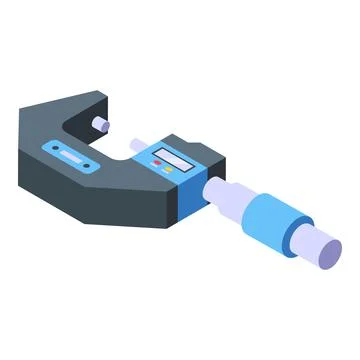 Vernier micrometer icon isometric vector. Digital ruler Stock Illustration