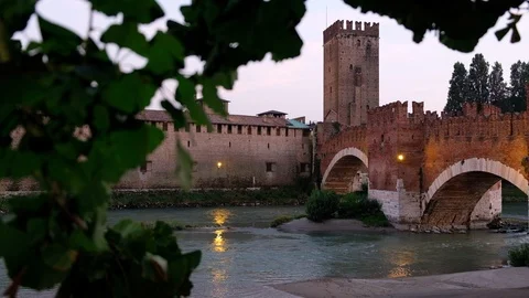 Verona: Castelvecchio Stock Footage 94969659
