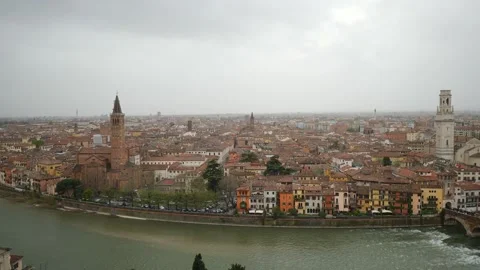 Verona cityscape Stock Footage 270460874