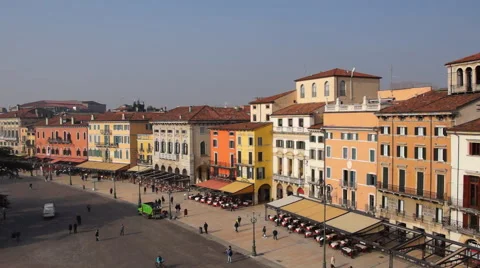 Verona downtown #1 Stock Footage 47110442