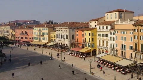 Verona downtown #3 Stock Footage 47110488