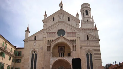 Verona Duomo view Stock Footage 130670891