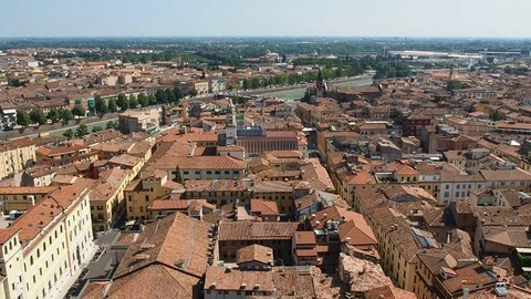 Verona italy panoramic view Stock Footage 70643284