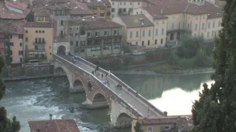 Verona at Sunset Stock Footage 12675743