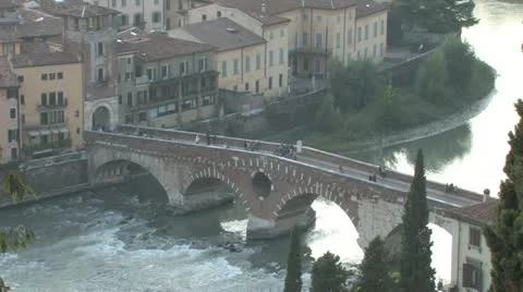 Verona at Sunset Stock Footage 12675862