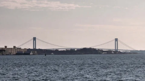 Verrazano–Narrows Bridge Stock-Footage 37878776
