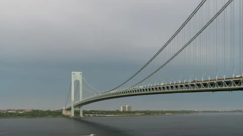 Verrazzano Narrows Lightning Stock Footage 155946233
