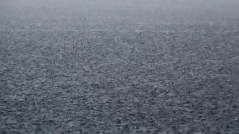 Verry fast rain in the river Video stock 84967643