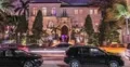Versace Mansion at night on Ocean Drive, Miami, time-lapse 4k or 4k+ Resolution