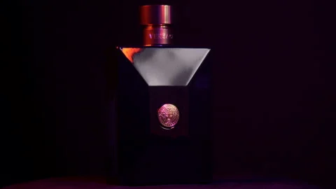 Versace Pour Homme Dylan dark red Stock Footage 190559862