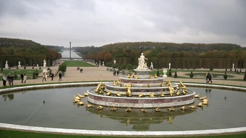 Versailles fountain Stock Footage 87465258