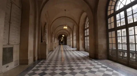 Versailles Hallway Stock Footage 57099424