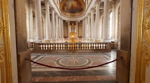 Versailles Royal Chapel Interior Stock Footage 56734874