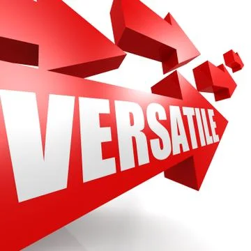 Versatile arrow red Stock Illustration