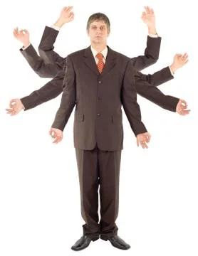 Versatile businessman Stock Photos