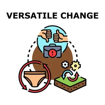 Versatile change concept with adaptability and transformation Stock-Illustration