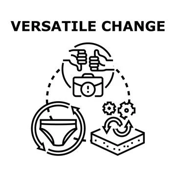 Versatile change concept with adaptability and transformation Stock-Illustration
