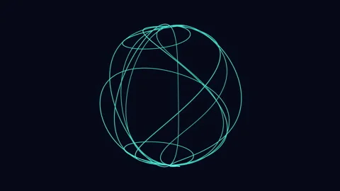 Versatile circle line drawing symbolic element or decorative design Stock Footage 315081263