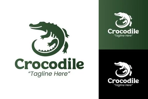 Versatile Crocodile Logo for Startups and Agencies Stock Illustration