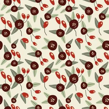 A versatile floral pattern that can be used in various applications, such a.. Stock Illustration