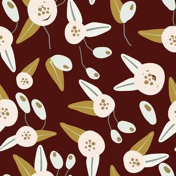 A versatile floral pattern that can be used in various applications, such a.. Stock Illustration