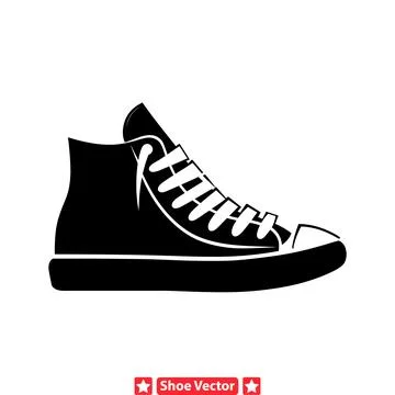Versatile Footwear Vector Graphics Set  Perfect for Any Project Illustrazione stock